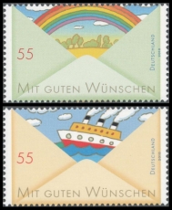 FRG MiNo. 2786-2787 set ** Post: Greeting Stamps (I), MNH