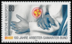 BRD MiNr. 1394 ** 100 Jahre Arbeiter-Samariter-Bund, postfrisch