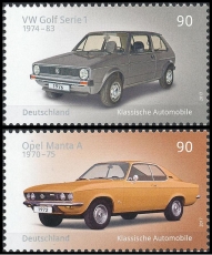 FRG MiNo. 3297-3298 set ** Classic German Automobile, MNH