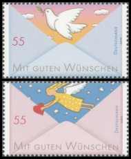 FRG MiNo. 2790-2791 set ** Post: Greeting Stamps (II), MNH