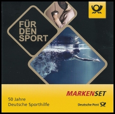 FRG MiNo. MH 106 (3307-3309) ** 50 y. German Sports Aid, stamp set,wet-adh.,MNH