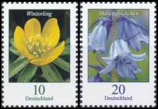 FRG MiNo. 3314-3315 set ** Series Flowers: Winterling & Bluebell, MNH