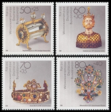 FRG MiNo. 1383-1386 set ** Welfare 1988: Gold and Silversmithing, MNH