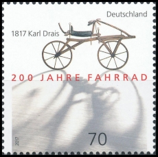 FRG MiNo. 3320 ** 200 years of bicycle - 1817 Karl Drais, MNH