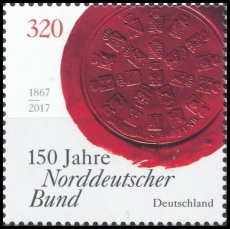 FRG MiNo. 3321 ** 150 years of the North German Confederation, MNH