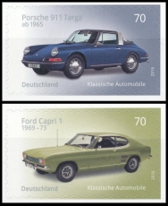 FRG MiNo. 3213-3214 set ** Classic German Cars, MNH, self-adhesive