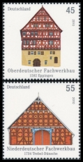 FRG MiNo. 2823-2824 set ** Half-timbered buildings in Germany (I), MNH