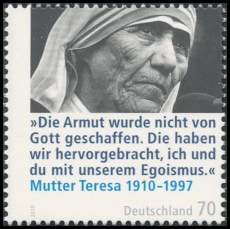 FRG MiNo. 2813 ** 100th anniversary of Mother Teresa, MNH