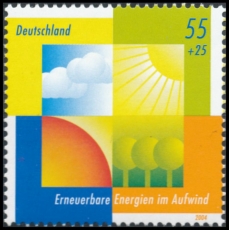 FRG MiNo. 2378 ** Environmental protection: Renewable energies on the up, MNH