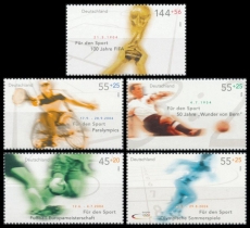 FRG MiNo. 2382-2386 Set ** Sports aid 2004,  MNH