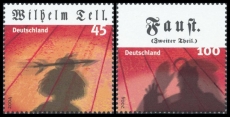 FRG MiNo. 2391-2392 Set (from block 65) ** Classical theater, MNH