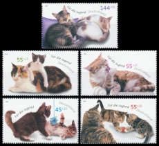 BRD MiNr. 2402-2406 Satz ** Jugend 2004: Katzen, postfrisch