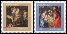 BRD MiNr. 2429-2430 Satz ** Weihnachten 2004, postfrisch