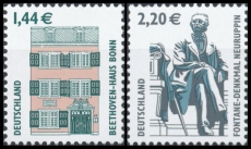 BRD MiNr. 2306-2307 Satz ** Sehenswürdigkeiten (XXXIII), postfrisch