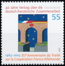 FRG MiNo. 2311 ** 40-year contract on Franco-German cooperation, MNH