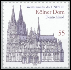 BRD MiNr. 2330 ** Weltkulturerbe: Kölner Dom, selbstklebend, postfrisch