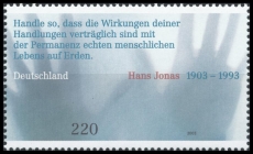 FRG MiNo. 2338 ** 100th birthday of Hans Jonas, MNH