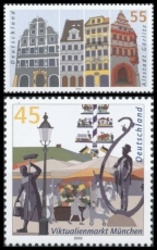 FRG MiNo. 2356-2357 Set ** Pictures from German cities (II), MNH