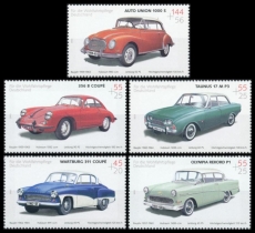 FRG MiNo. 2362-2366 set ** Welfare 2003: Oldtimer-Automobile (II), MNH