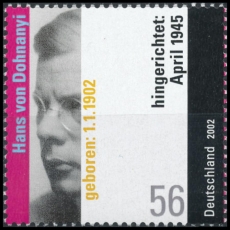 BRD MiNr. 2233 ** 100. Geburtstag von Hans von Dohnanyi, postfrisch