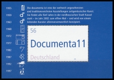 FRG MiNo. Block 58 (2257) ** 11.documenta in Kassel, sheetlet, MNH