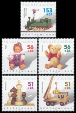 BRD MiNr. 2260-2264 Satz ** Jugend 2002: Kinderspielzeug, postfrisch