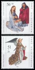 BRD MiNr. 2285-2286 Satz ** Weihnachten 2002: Rogier van der Weyden, postfrisch