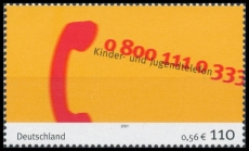 FRG MiNo. 2164 ** Federal Labor Union for Children and Youth Telephone, MNH