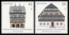 BRD MiNr. 2861-2862 Satz ** Fachwerkbauten in Deutschland (II), postfrisch