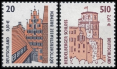 BRD MiNr. 2224-2225 Satz ** Sehenswürdigkeiten (XXX), postfrisch