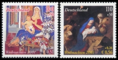 FRG MiNo. 2226-2227 Set ** Christmas 2001, MNH