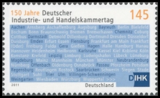 FRG MiNo. 2865 ** 150 years German Chamber of Commerce, MNH