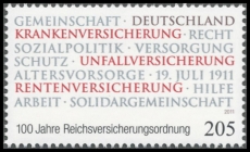 FRG MiNo. 2868 ** 100 years of the insurance code, MNH