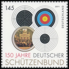 BRD MiNr. 2881 ** 150 Jahre Deutscher Schützenbund, postfrisch