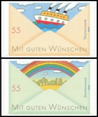 FRG MiNo. 2848-2849 set ** Post: Greeting Stamps (IV), MNH, self-adhesive