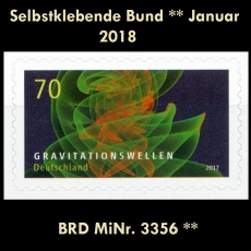 BRD MiNr. 3356 ** Selbstklebende Bund Januar 2018, postfrisch