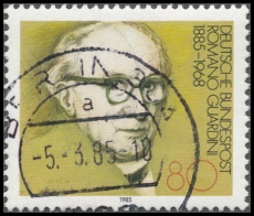 FRG MiNo. 1237 O 100th anniversary of Romano Guardini, postmarked