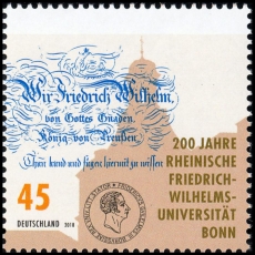 FRG MiNo. 3360 ** 200 years Friedr. Wilh. University of Bonn, MNH