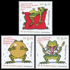 FRG MiNo. 3357-3359 set ** Welfare 2018: The Frog Prince, MNH