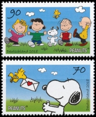 FRG MiNo. 3369-3370 set ** Peanuts Snoopy & rattle gang, MNH