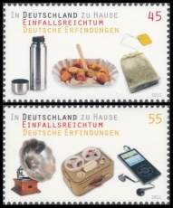 FRG MiNo. 2891-2892 set ** At home in Germany: ingenuity German inventions, MNH