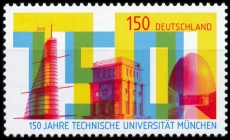 FRG MiNo. 3374 ** 150 years Technical University of Munich, MNH