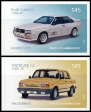 FRG MiNo. 3378-3379 Set ** Classic automobiles, self-adhesive, MNH