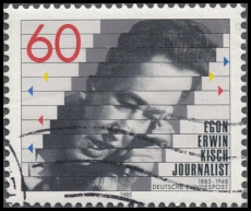 FRG MiNo. 1247 o 100th birthday of Egon Erwin Kisch, postmarked