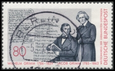 FRG MiNo. 1236 O 200th anniversary of the Brothers Grimm, postmarked