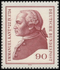 FRG MiNo. 806 ** 250th anniversary of Immanuel Kant, MNH