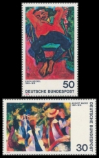 FRG MiNo. 816-817 set ** German Expressionism (II), MNH