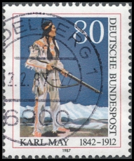 FRG MiNo. 1314 O 75th anniversary of the death of Karl May, postmarked