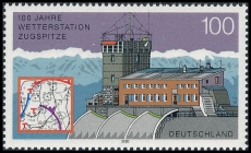 FRG MiNo. 2127 ** 100 years weather station on the Zugspitze, MNH