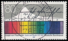 FRG MiNo. 1313 O 200th birthday of Joseph von Fraunhofer, postmarked